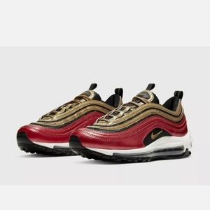 Nike Air Max 97 Red/Gold Sequin